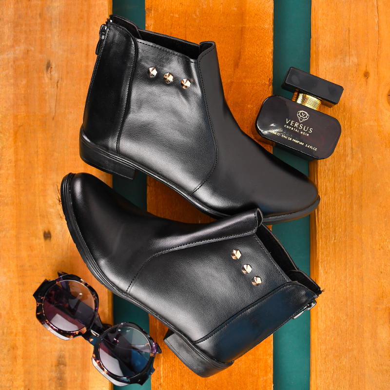 نيم بوت زنانه مشكي مدل Tarane