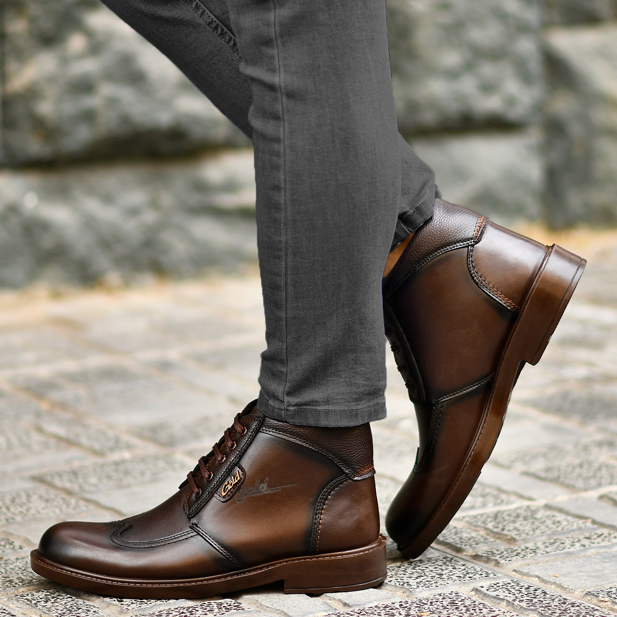 کفش ساقدار مردانه مدل Dadban