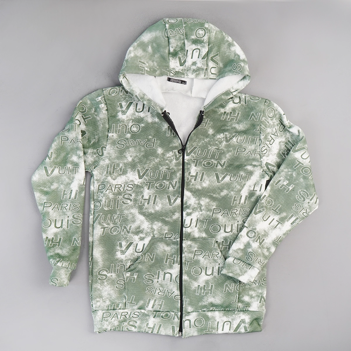 سوییشرت طرحدار مردانه سبز مدل Roham