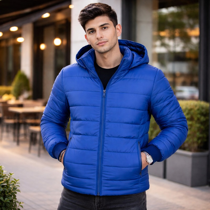 کاپشن بادی سرمه ای مردانه مدل Arshan