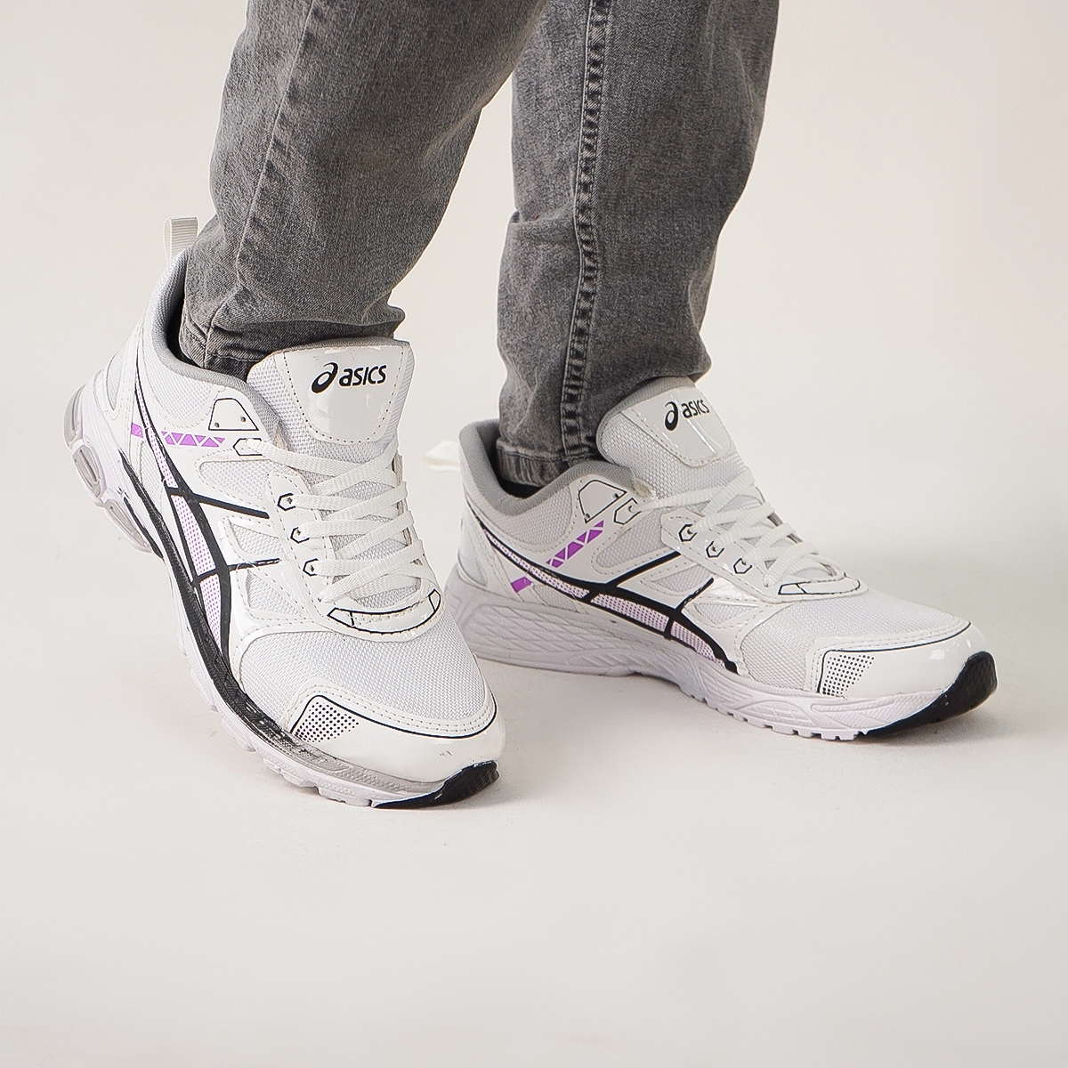 کفش ورزشی مردانه سفید صورتی مدلRadman