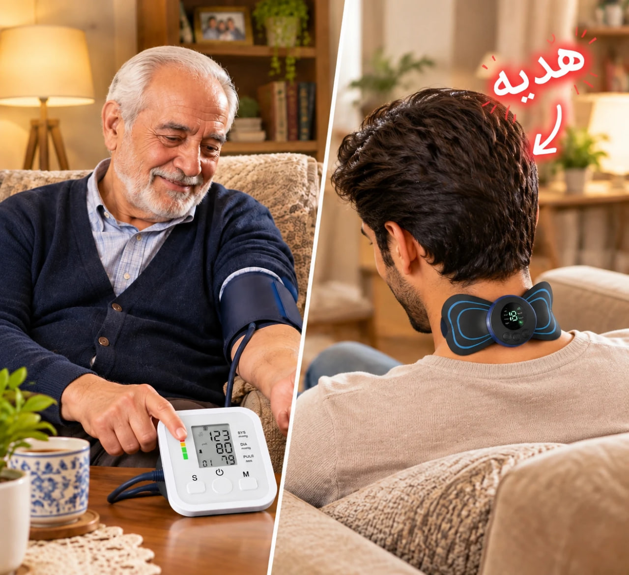 دستگاه فشارسنج دیجیتالی خانگی هدیه ماساژور پروانهای