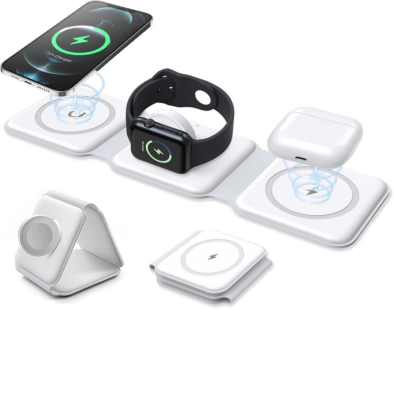 شارژر مغناطیسی بی سیم 3 در 1 مدل magnetic wireless